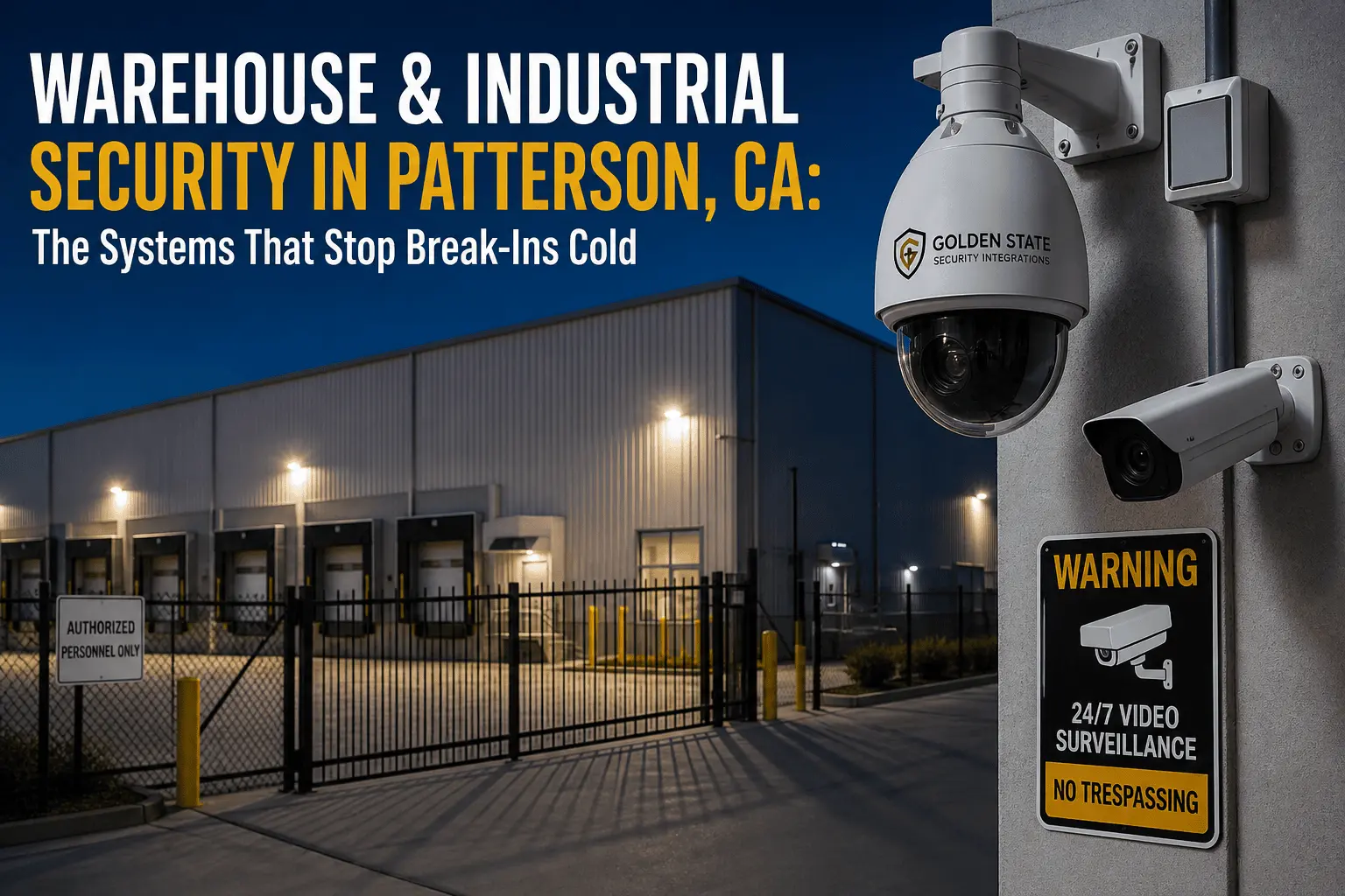 Warehouse & Industrial Security in Patterson, CA: The Systems That Stop Break-Ins Cold
